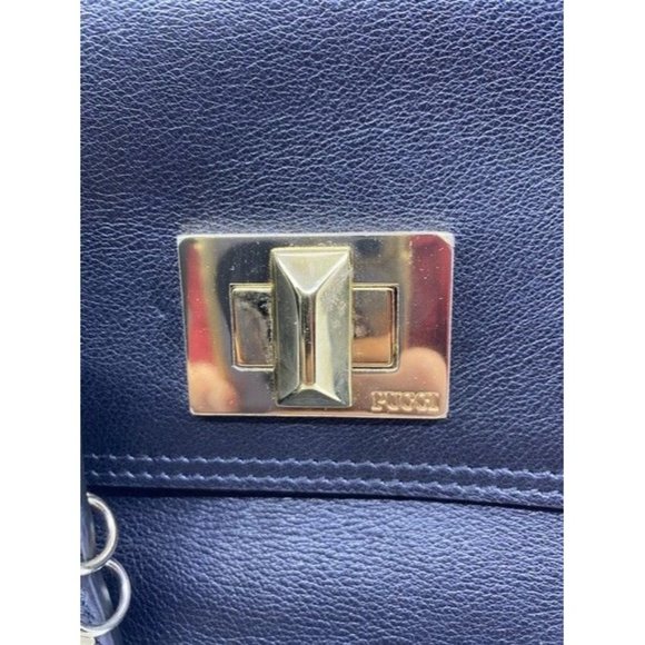 Emilio Pucci Medium City Marquise Top Handle Black Leather Shoulder Bag - Picture 12 of 12